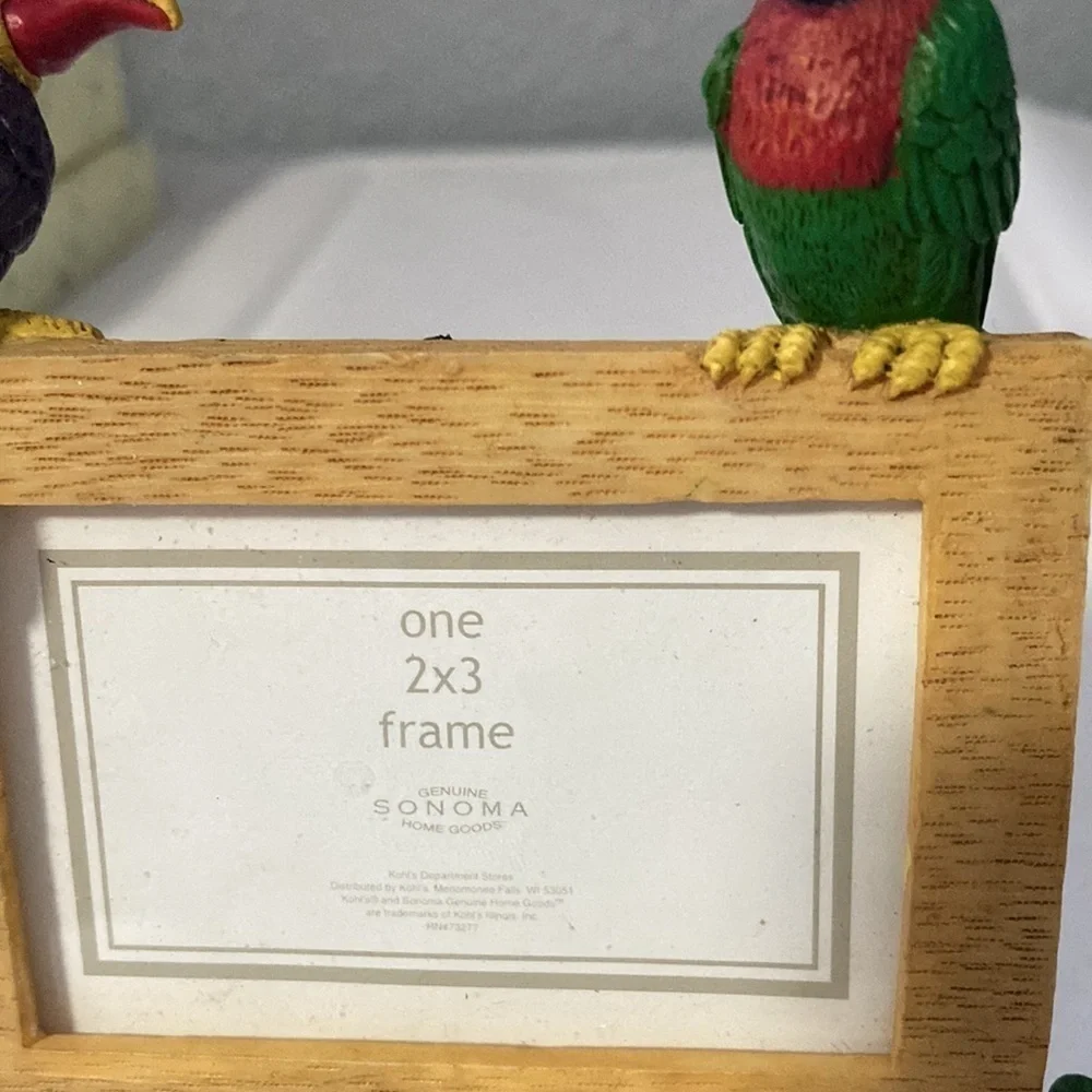 Parrot picture frame